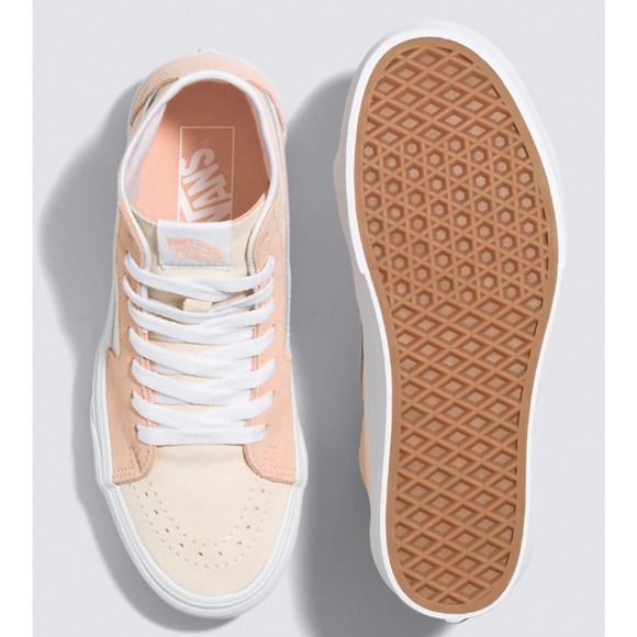 Vans Sk8-Hi Tapered Block Peach Stackform Suede VN0A5JMKBOD Women's Shoes Size 8 - Picture 4 of 4